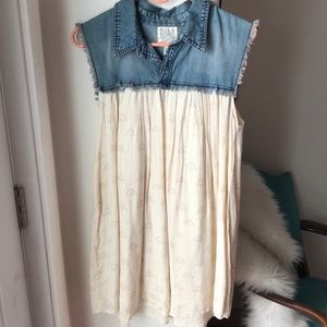 Billabong Denim and Cream Dress